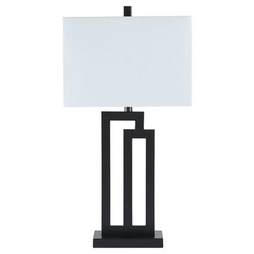 Signature Design by Ashley 2-Pack Darnell Metal Table Lamps, Black (L207024)