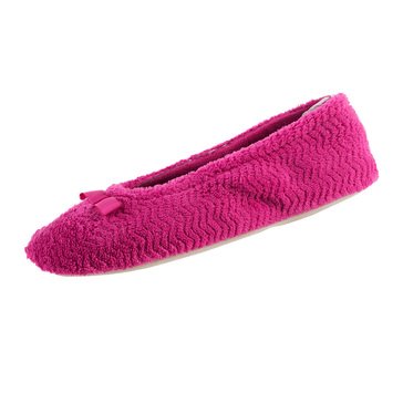 Isotoner Women's Chevron Microterry Ballerina Slipper