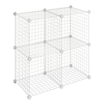 Whitmor Set of 4 Wire Storage Cube