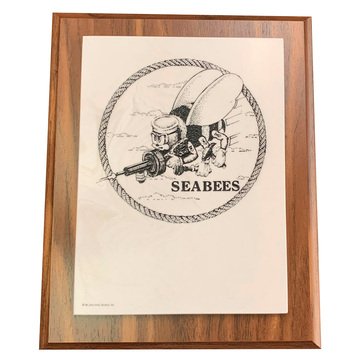 John Wills Studios USN Seabee Plaque
