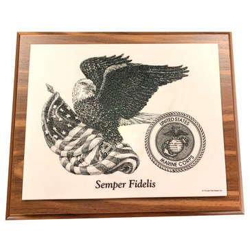 John Wills Studios USMC Eagle Wall Plaque
