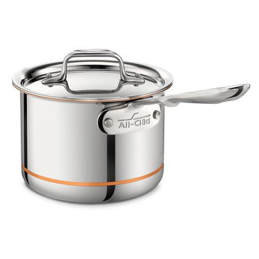 All Clad Copper Core 5-ply Bonded 2-quart Sauce Pan with lid