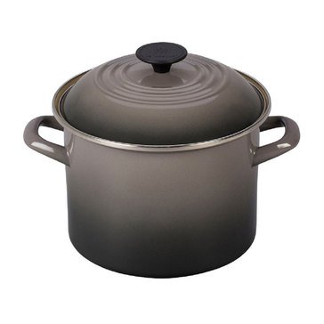 Le Creuset 10-Quart Enamel Over Steel Stock Pot, Oyster