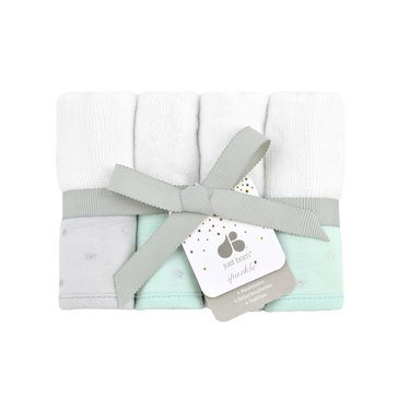 Just Born® Sparkle 4-Pack Washcloths
