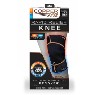 As Seen On TV Copper Fit Rapid Relief One-Size Adjustable Compression Knee Sleeve