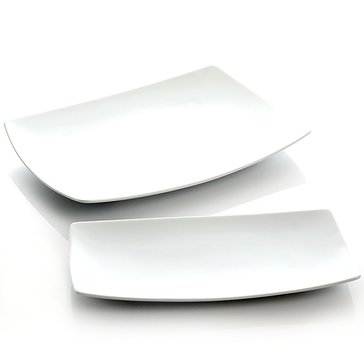 Gibson Elite Gracious Dining 2-piece Serving Platter Set