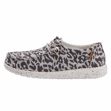 Hey Dude Women's Wendy Woven Cheetah Slip-On Shoe