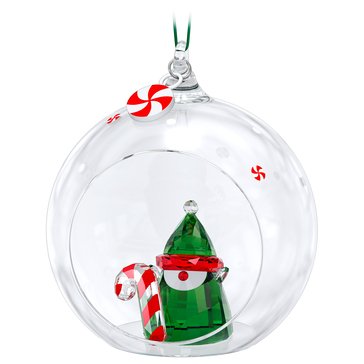 Swarovski Holiday Cheers Ball Ornament Santa's Elf