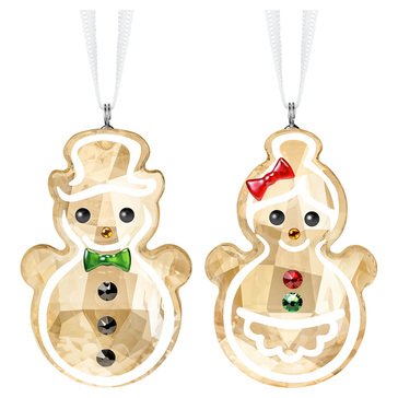 Swarovski Joyful Ornament Gingerbread Couple