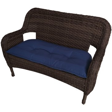 Harbor Home Wicker Bench With Cushion