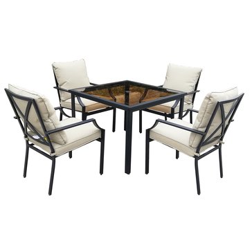 Harbor Home Elena 5-Piece Dining Set