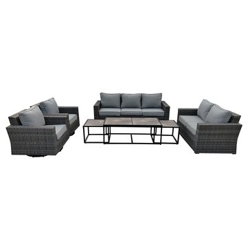 Harbor Home Ironhide 7-Piece Chat Set