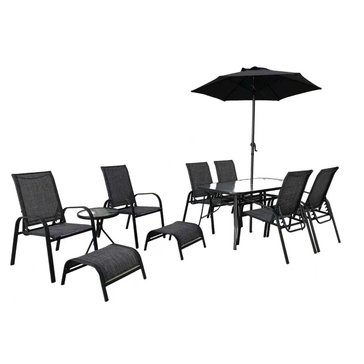 Harbor Home Moore 11pc Dining Set with Umbrella