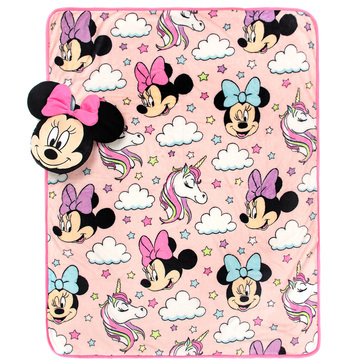 Minnie Nogginz Travel Blanket and Pilllow 2-Piece Set