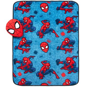 Spiderman Nogginz Travel Blanket and Pillow 2-Piece Set