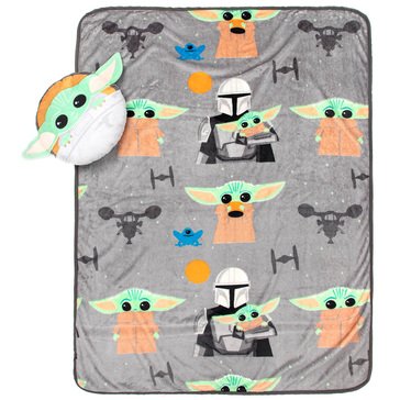 Baby Yoda 2-Piece Travel Blanket and Noggins Set