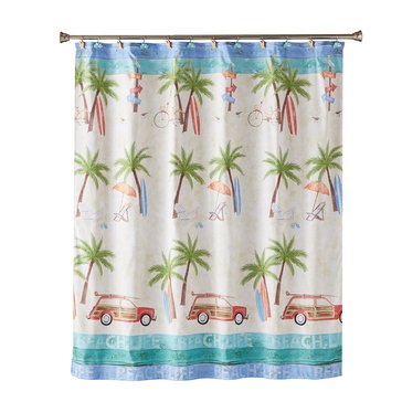 Saturday Knight Home Paradise Beach Shower Curtain