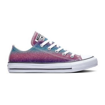 Converse Big Girls' Chuck Taylor All Star Glitter Drip Lifestyle Shoe