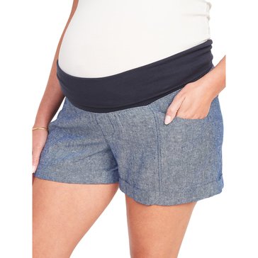 Old Navy Maternity Chambray Linen Shorts