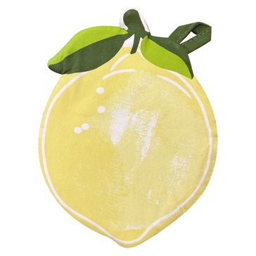 Sam Hedaya Lemon Plaid Oven Mitt