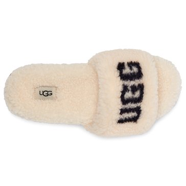 Ugg Women's Cozetta Curly Graphic Logo Casual Slide