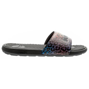 Puma Women's Cool Cat Bright Leo Athletic Slide Sandal