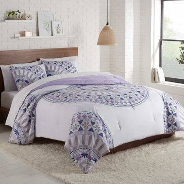 Lemon Tree Lavender Fields Savannah Medallion 3-Piece Comforter Set