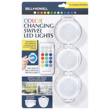 As Seen On TV Color Changing Swivel LED lights with Remote
