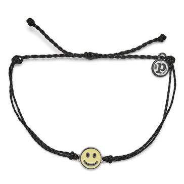 Purvida Enamel Smiley Face Charm Bracelet