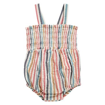 Old Navy Newborn Stripe Smocked Bodice Bubble