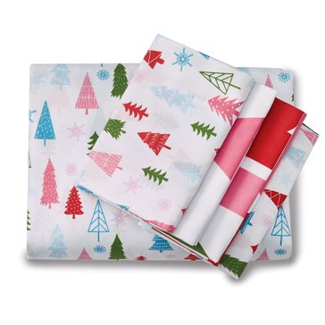 Harbor Home 6-Piece Holiday Printed Sheet Set Merry Vibes