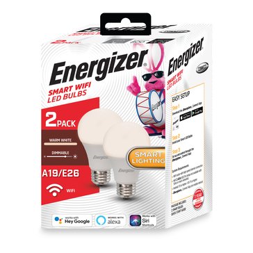 Energizer Smart Wi-Fi Multi-White LED Bulb - 2 Pack