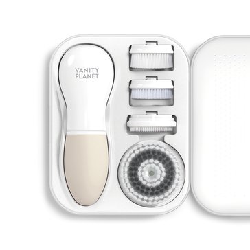 Vanity Planet Raedia Facial Cleansing Brush and Body Brush Warm Grey