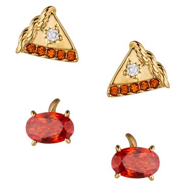 AVA Nadri Women's Falling Pumpkin Pie Earrings Set