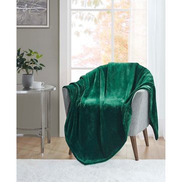 Harbor Home Solid Plush Throw 