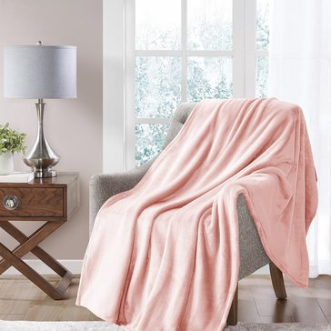 Harbor Home Solid Geo Plush Throw