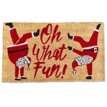 TAG Oh What Fun Santa Coir Mat