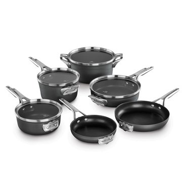 Calphalon Premier Hard Anodized Nonstick Space-Saving 10-Piece Cookware Set