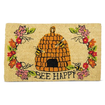 TAG Bee Happy Coir Door Mat