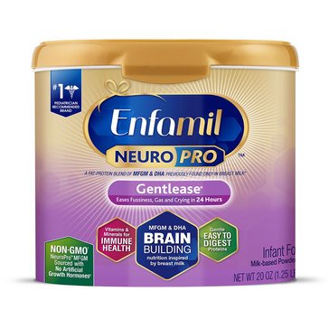 Enfamil Neuropro Gentlease Baby Formula, 20oz