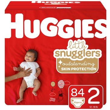 Huggies Little Snugglers Jumbo Pack 84-Count Diapers, Size 2