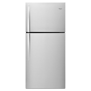 Whirlpool 19.2-Cu.Ft. Top-Freezer Refrigerator, Stainless Steel (WRT549SZDM)
